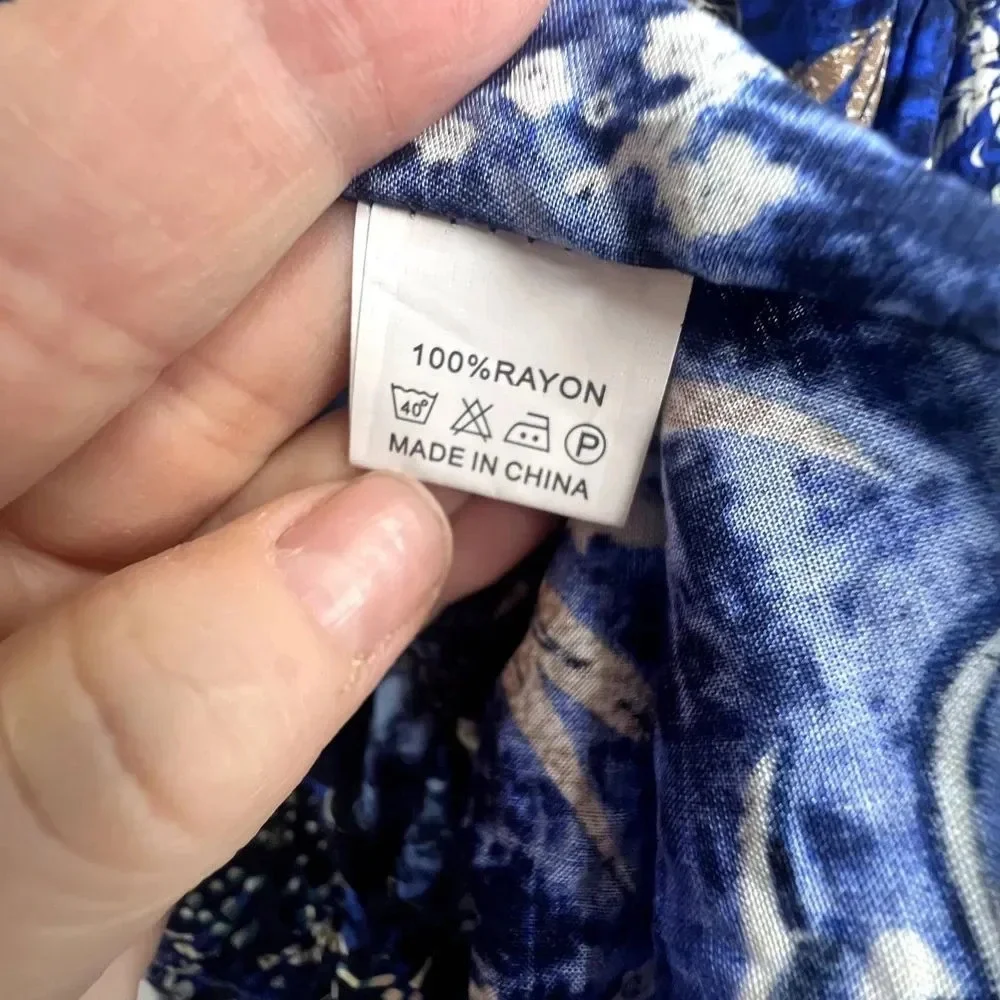 Jaase Moonlight Blue Jessie Short Floral Dress‎ Size Small - Picture 11 of 13